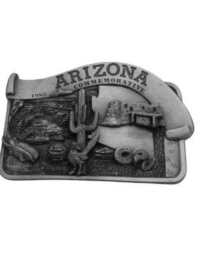 Arizona Commemorative 1983 Belt Buckle Arroyo Grande Buckle Co Limited Edition